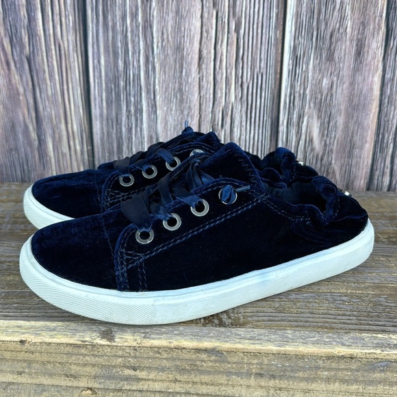 Steve Madden Jane Slip On Blue Velvet Shoes- Size 7 - Picture 3 of 7